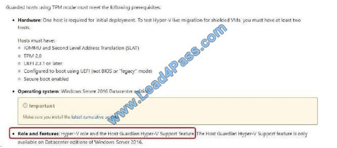 leads4pass 70-744 exam question q9