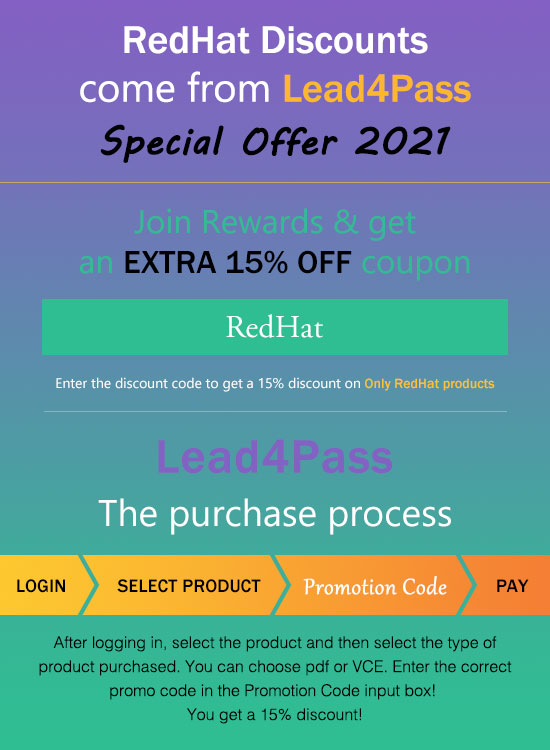 lead4pass redhat discount code
