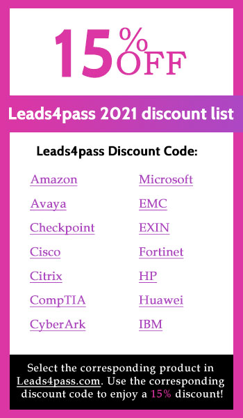 leads4pass discount code list 2021